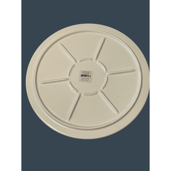 Creative Brands Slant Collections Ceramic Cheese Board 10" Round All The Cheeses - Picture 5 of 8
